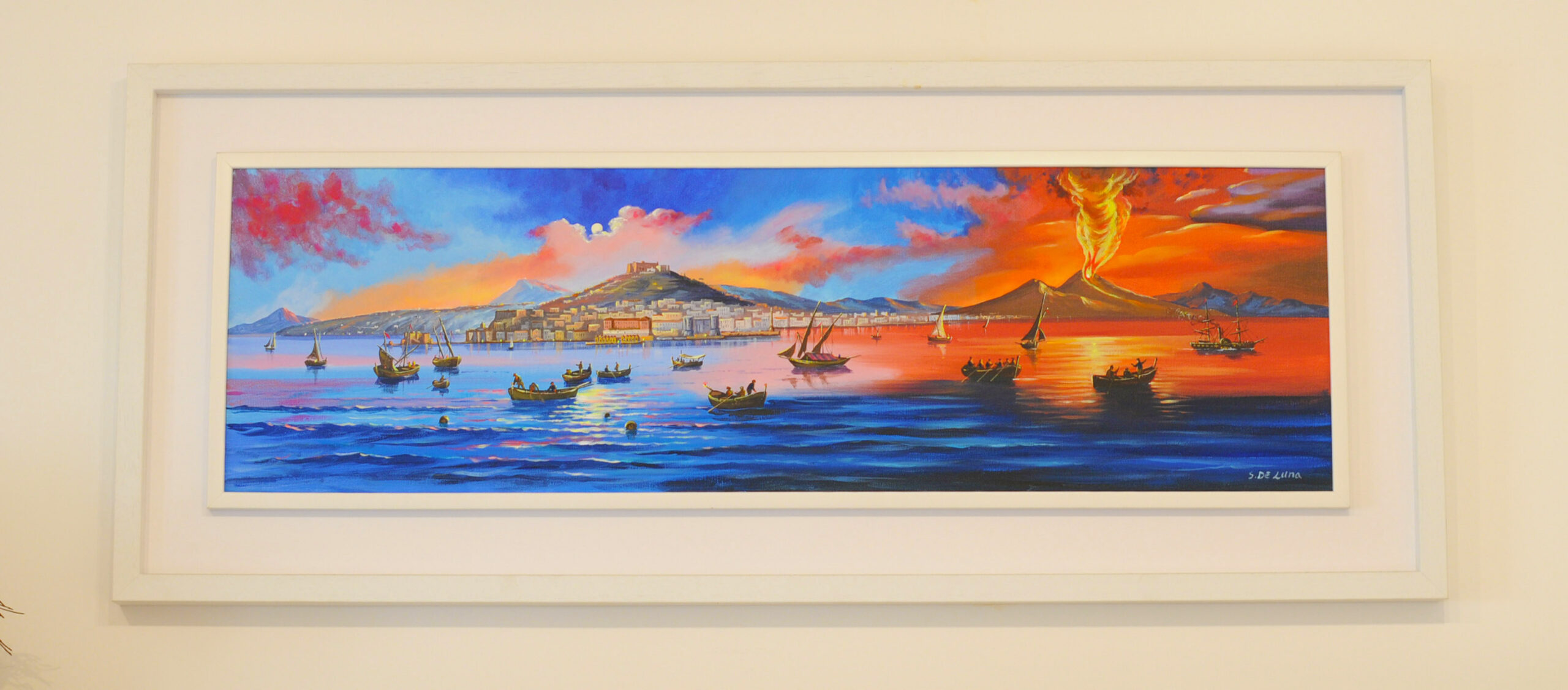 Napoli dal mare in notturna - immagine 2